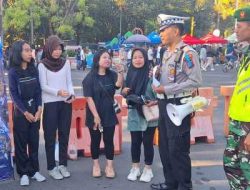 Operasi Patuh Semeru 2025 Polres Bondowoso Sapa Masyarakat di CFD Gelorakan Tertib Lalu Lintas