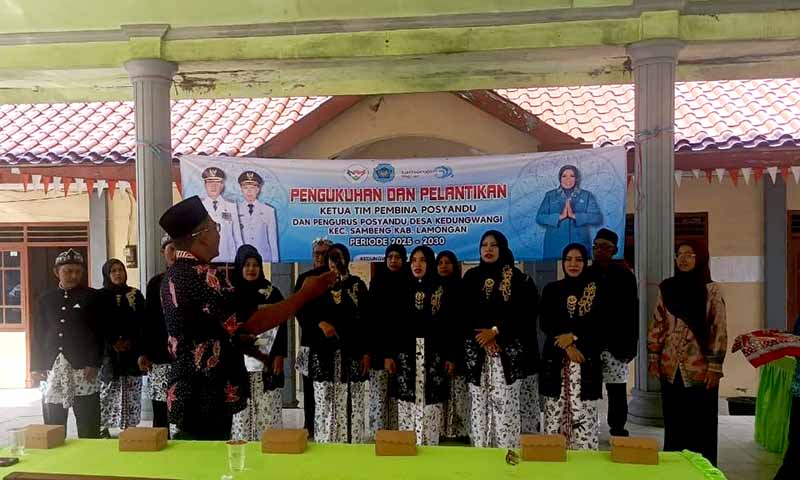 Ketua tim pembina posyandu kedungwangi resmi dilantik, desa perkuat komitmen kesehatan masyarakat