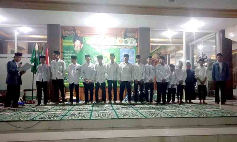 Pelantikan pengurus ipnu–ippnu kebaron tekad baru membangun generasi berkarakter