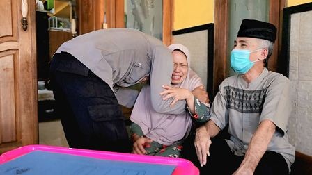 Penuh haru, anjangsana spn polda jatim