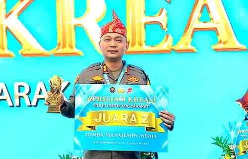 Polres sumenep raih juara ii lomba manajemen media