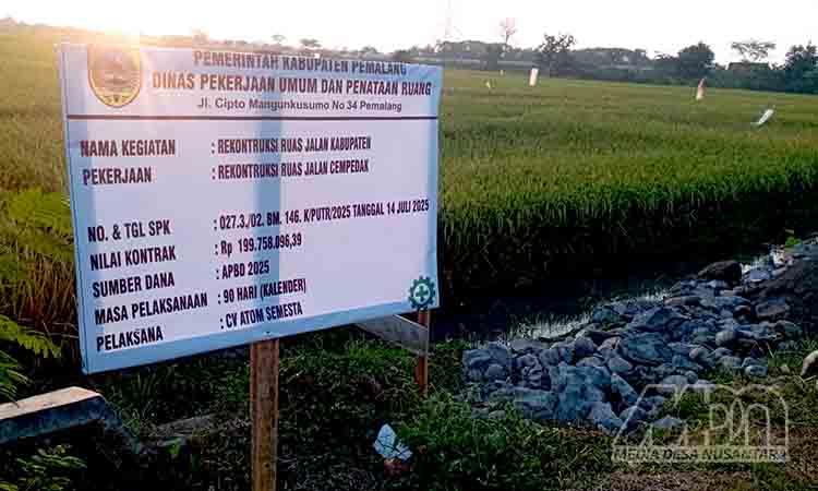 Sejumlah proyek infrastruktur pemalang disorot, lsm gempar siap laporkan ke bpkp