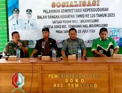TMMD 125 Bojonegoro di Desa Soko Temayang Gelar Sosialisasi Adminduk