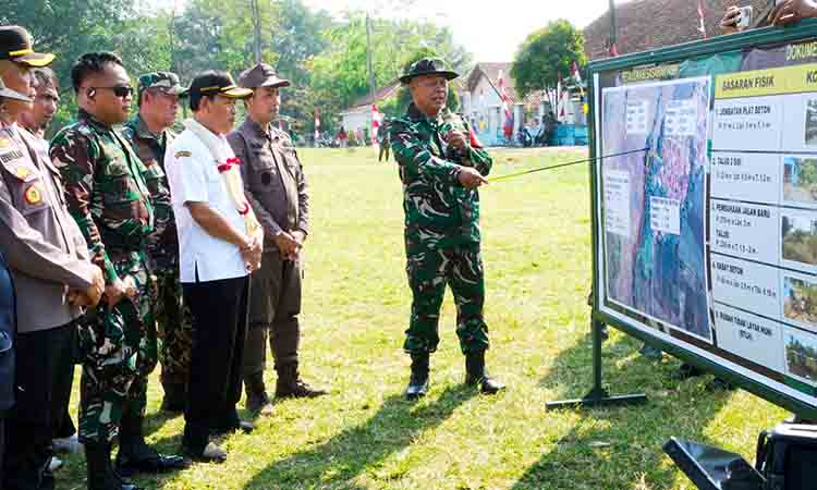 Tmmd sengkuyung tahap iii dimulai di wanarata, pemkab pemalang dan tni bersinergi bangun desa