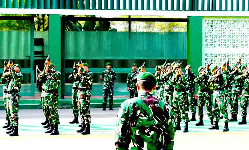 Tim waslakgiat kodiklat angkatan darat pantau permildas kodim bojonegoro