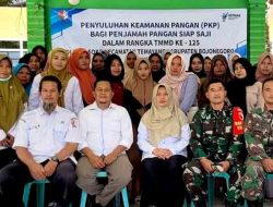 Tingkatkan Kesadaran Masyarakat, TMMD 125 Bojonegoro Gelar Penyuluhan Keamanan Pangan