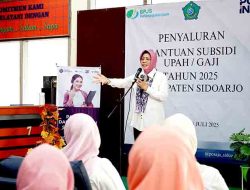 Salurkan BSU, Sekda Kab. Sidoarjo : Manfaatkan Untuk Ketahanan Pangan Keluarga