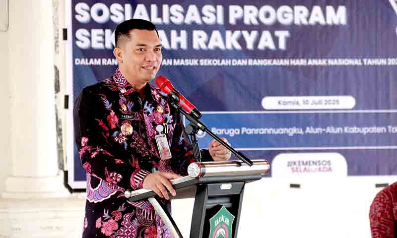 Wujudkan program presiden ri, sekda takalar mewakili bupati takalar buka sosialisasi program sekolah rakyat
