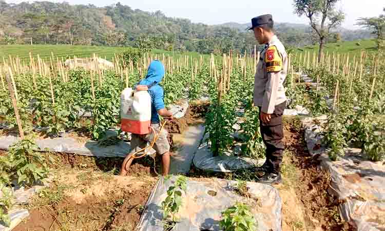 Bhabinkamtibmas desa kuniran dorong warga