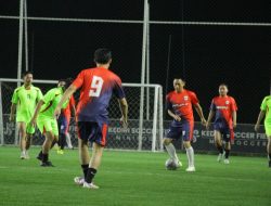 Kapolres Kediri Kota Gelar Pertandingan Mini Soccer Bersama Dandim 0809 Kediri dan Humas PT Gudang Garam