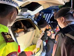 Operasi Cipta Kondisi, Polres Kediri Kota Tilang 111 Pelanggar di Jalan Brawijaya