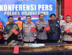 Polres Bojonegoro Amankan Komplotan Pencuri Rel Kereta Api, PT KAI Beri Apresiasi