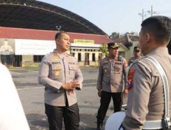 Pimpin Apel Pagi, Kapolres Kediri Beri Motivasi Awal Pekan