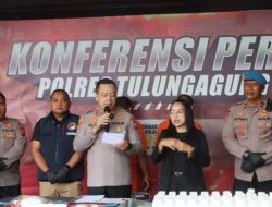 Polres Tulungagung Berhasil Amankan Tersangka Pengedar Narkoba Diduga Jaringan Internasional, Sita Sabu 1,2kg