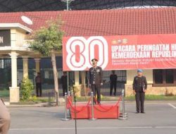 Polres Kediri Gelar Upacara Bendera Peringati HUT ke-80 RI
