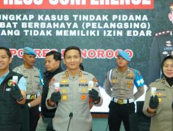 Polres Ponorogo Ungkap Produksi Obat Ilegal, Ribuan Botol Diamankan