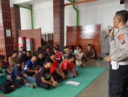 Ponpes Wali Barokah menerima sosialisasi dan himbauan dari Unit Kamsel Satlantas Polres Kediri Kota