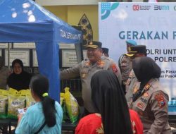 Polres Pasuruan Komitmen Gelar Gerakan Pangan Murah, Siapkan 2 Ton Beras untuk Warga Sukorejo dan Tosari