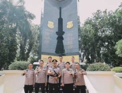 Kapolres Kediri Ikuti Upacara Hari Juang Polri di Monumen Perjuangan Surabaya
