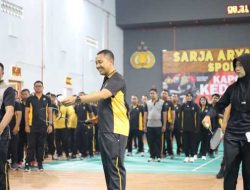 Meriahkan HUT ke-80 RI, Polres Kediri Gelar Turnamen Badminton