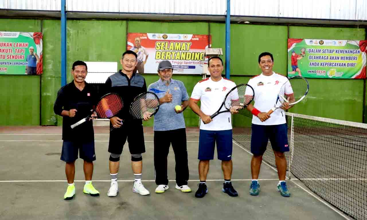 Kapolres lamongan hadiri pembukaan pertandingan tenis lapangan