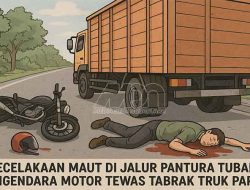 Pengendara Motor Tewas Tabrak Truk Parkir di Jalur Pantura Tuban