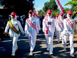 Semarak Gerak Jalan HUT ke-80 RI di Tulangan: Ratusan Regu Tunjukkan Semangat Nasionalisme