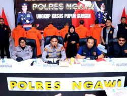 Polres Ngawi Bongkar Upaya Penjualan Ilegal 17,8 Ton Pupuk Bersubsidi