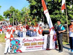 Semarak HUT ke-80 RI di Gunungrejo: Pawai Drumband Meriahkan Desa, Warga Antusias