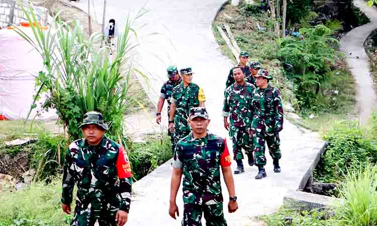 Tim wasev mabes tni ad tinjau sasaran tmmd 125 bojonegoro