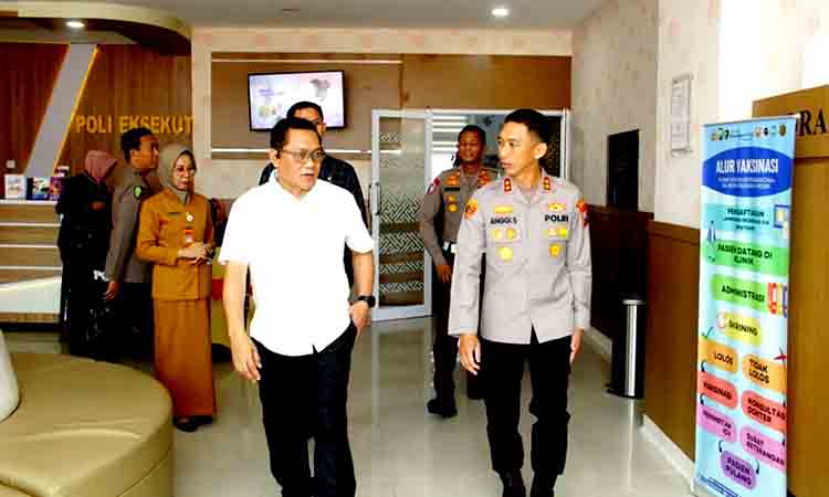 Apolres kediri kota berkunjung dan silaturahmi ke rumah sakit bhayangkara kediri.