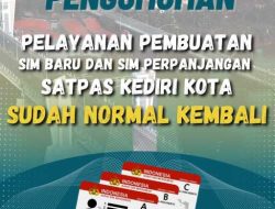 Pelayanan SIM di Satpas Polres Kediri Kota Kembali Normal Pasca KerusuhanWarga Bisa Urus SIM Baru dan Perpanjangan Seperti Biasa
