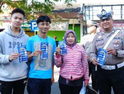 CFD Jadi Momen Polres Kediri Edukasi Tertib Berlalu Lintas