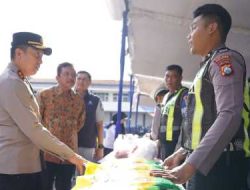 Sambut Hari Lalu Lintas Bhayangkara ke-70, Polres Bojonegoro Gelar Pasar Murah dan Donor Darah
