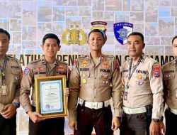 Satlantas Polres Kediri Kota Raih Penghargaan atas Penurunan Angka Kecelakaan 37,63% Polreskedirikota