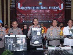 Operasi Tumpas Narkoba Polres Blitar Kota Amankan 9 Tersangka 1 Diantaranya Pemilik Lahan Ganja