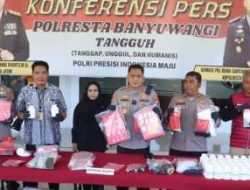 Operasi Tumpas Narkoba Semeru 2025 Polresta Banyuwangi Sita 150 gram Sabu dan 159 Ribu Okerbaya dari 43 Tersangka