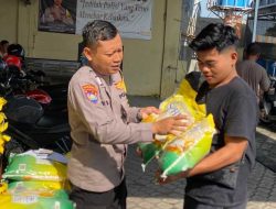 Gerakan Pangan Murah Polsek Kandangan Disambut Antusias Masyarakat