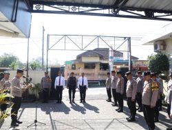 Apel Pagi Polsek Puncu, Kapolres Kediri Ingatkan Jaga Kesehatan dan Soliditas