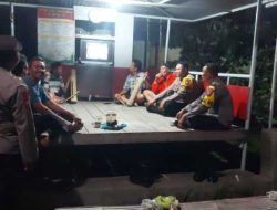 Polsek Ngasem Sambangi Poskamling, Perkuat Sinergi Jaga Keamanan Malam