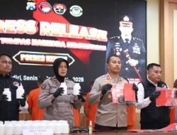 Polres Kediri Berhasil Amankan 16 Tersangka 98,48 gram Sabu dan Ratusan Ribu Okerbaya