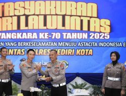Polres Kediri Kota Gelar Tasyakuran Hari Lalu Lintas Bhayangkara ke-70