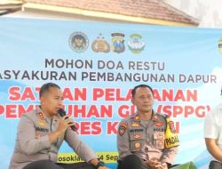 Kapolres Kediri Letakkan Batu Pertama Pembangunan SPPG di Plosoklaten