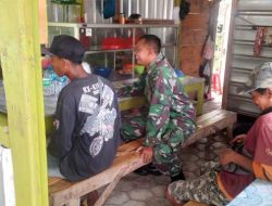 Peduli Lingkungan, Babinsa Posramil Kasreman Sosialisasi Pencegahan Bencana Alam Kepada Masyarakat Binaan