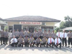 Kapolres Kediri Tekankan Semangat dan Nilai Kebaikan Saat Pimpin Apel di Polsek Papar