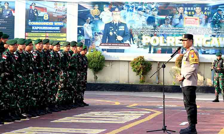 Kapolres ngawi apresiasi sinergi tni