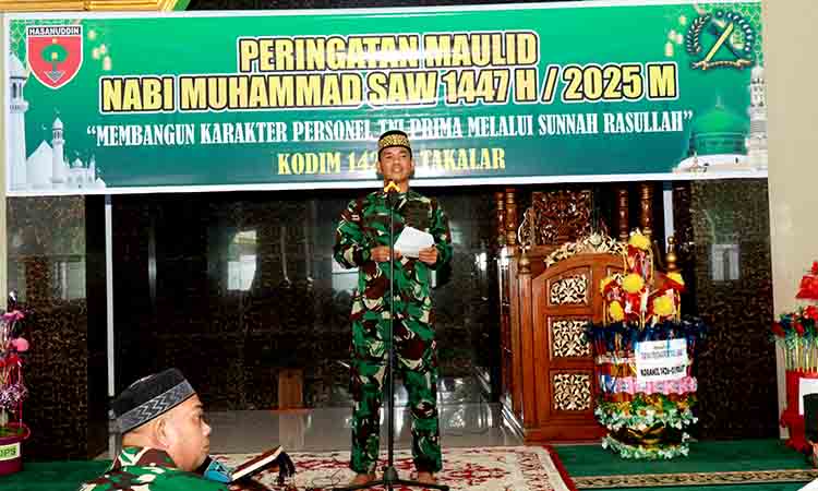 Kodim 1426 takalar gelar maulid nabi muhammad saw 1447 h