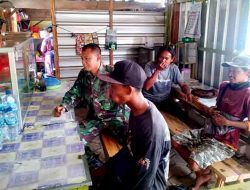 Peduli Lingkungan, Babinsa Posramil Kasreman Sosialisasi Pencegahan Bencana Alam Kepada Masyarakat Binaan