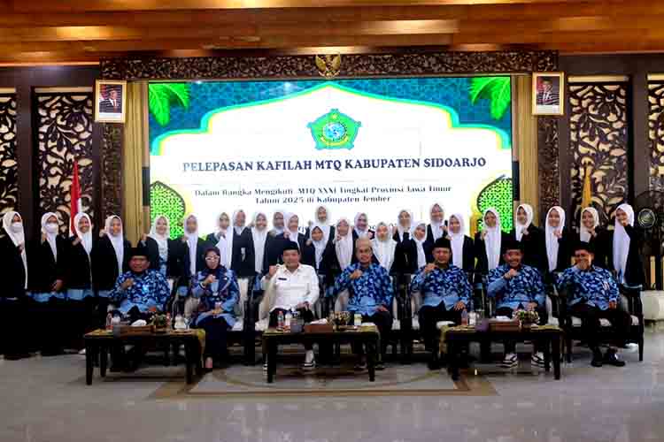 Pemkab sidoarjo lepas 54 kontingen mtq ke xxxi tahun 2025 2