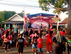 Semarak HUT RI ke-80, Warga Kebaron Gelar Jalan Sehat dan Pesta Rakyat